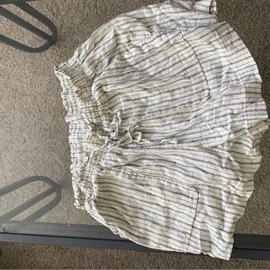 Striped Drawstring Shorts